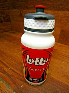VINTAGE LOTTO ADECCO by TACX WATER BOTTLE -  RED YELLOW FLAMES - Picture 1 of 1