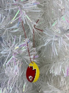 NFL Kansas City Chiefs Vintage Teardrop Spinner Christmas Tree Ornament - Picture 1 of 3