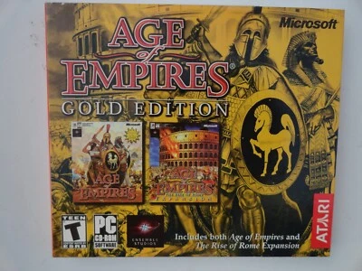 Age of Empires +Rise of Rome Expansion Gold Edition PC JEWEL CASE CD NEW SEALED - Image 1 of 4
