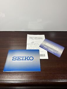 SEIKO Coutura Solar SSC642 Watch Instructions Booklet & Guarantee Card Only