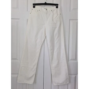 J. Crew Loose Straight Corduroy Pants Womens Size 28 Ivory NWT CC466 - Picture 1 of 6