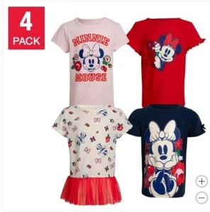 Minnie Mouse Kids' 4-pack Tee - Size 5 - Picture 1 of 5