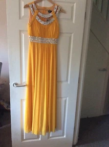 Coco Collection formelles gelbes Kleid neu mit Etikett – Medium - Bild 1 von 5