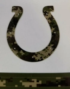 Indianapolis Colts Camo Football Helm Aufkleber Minigröße  - Bild 1 von 4