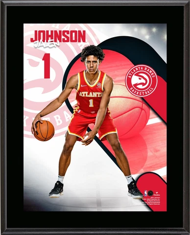 Jalen Johnson Atlanta Hawks 10.5" x 13" Welcome to the League Plaque Cover