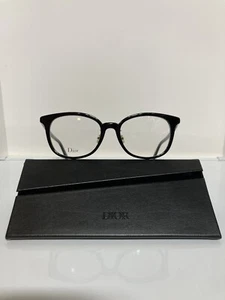 NIB Dior Montaigne 57F 707 Black Acetate Eyeglasses 50mm - Picture 1 of 6