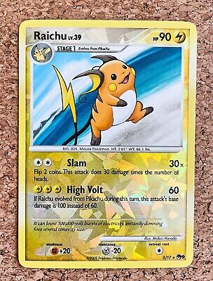 Raichu Cracked Ice Pop Series 9 3/17 Pokemon Lp-mp