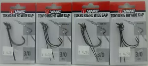 VMC Tokyo Rig HD Wide Gap 3/0 4 packs of 2 THDWG#3/0BNPP - Picture 1 of 3