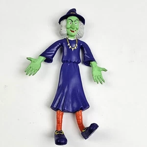 Vintage böse Hexe biegsam biegsam Halloween Figur Spielzeug - Bild 1 von 5