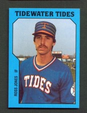 1985 TCMA Tidewater Tides #22 ROSS JONES Hialeah FLORIDA Miami HURRICANES Mets