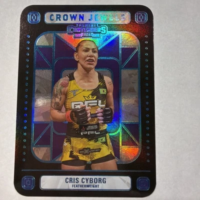 2025 Panini Contenders PFL CRIS CYBORG Crown Jewels Case Hit Insert SSP - Image 1 of 2