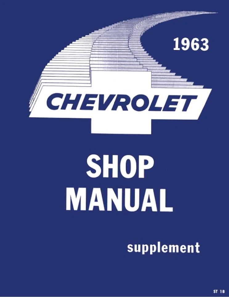 Chevrolet Bel Air 1963 Chevrolet Biscayne suplemento manual de taller JEGS 93774 1963 Foto 1 de 1