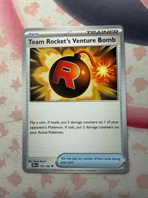 Team Rocket's Venture Bomb Uncommon SV10: Destined Rivals 179/182 NM - Image 1 of 2