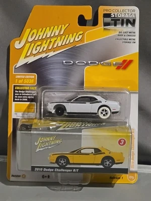 JOHNNY LIGHTING *ERROR*CHALLENGER R/T COLLECTOR STORAGE TIN WHITE LIGHTING - Image 1 of 4