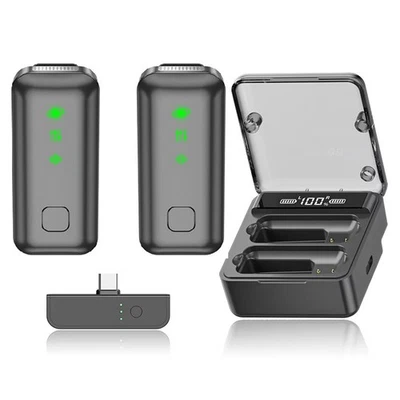 S52 2.4G Lavalier Radio Aufnahme Mikrofon AI Rauschunterdrückung für 5004 - Bild 1 von 4