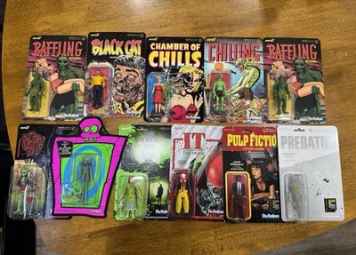 Super7 11 Figures Lot Black Cat 50, Chamber Chills 19, Pulp Fiction, Horror SDCC - Image 1 of 4