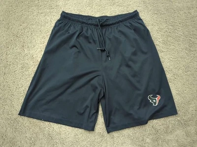 休斯顿德州人田径短裤男式特大号蓝色NFL粉丝 — 第 1/4 张图片