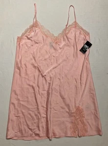 INC Ribbed Lace-Neckline Pajama Top ROSE M - Picture 1 of 4