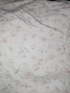 Simply Shabby TWIN Chic Candy Weiß Rosa Blau Grün Blumen Spannbettlaken - Bild 1 von 5