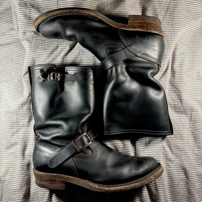 13D WESCO Goodyear Welt Hecho en EE. UU. PNW Ingeniero Motociclista Botas con Hebilla, Suela Vibram Foto 1 de 4