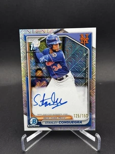 2024 Bowman Chrome - Stanley Consuegra - Mojo Refractor Auto 10/150 - NY Mets - Bild 1 von 3