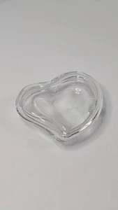 Portagioie Tiffany & Co Elsa Peretti vetro trasparente a forma di cuore firmato - Foto 1 di 8