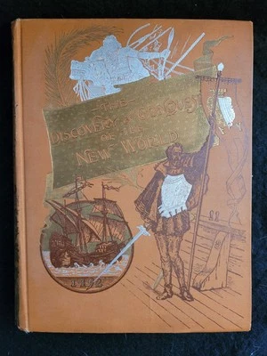 The Discovery and Conquest of The  World Washington Irving 1892 Illustra G3D Foto 1 de 4
