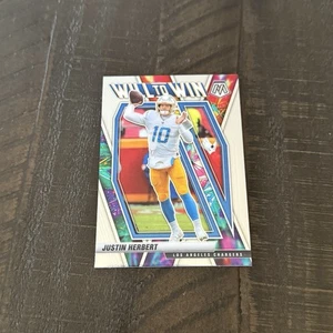 Panini Mosaic Will To Win Justin Herbert Los Angeles Chargers 2021 WW-4 - Picture 1 of 5