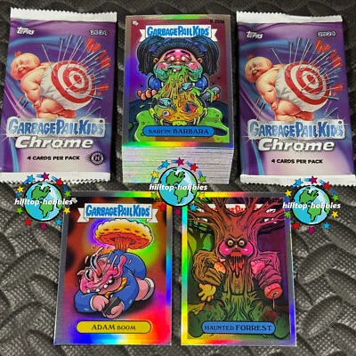 GARBAGE PAIL KIDS CHROME 7 COMPLETE 42-CARD "ART BY RORY" SET 2025 R-251A-292A - Image 1 of 2