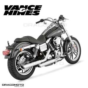 Harley FXDWG 1340 Dyna Wide Glide 1993-1998 16837 Exhaust Vance&Hines Twin Sl...