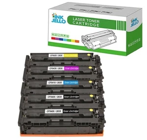 5 Toner Cartridge For HP CF540X LaserJet M254dnw M254dw M281fdw M281fw - Picture 1 of 9