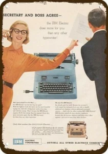 IBM Schreibmaschine Vintage-Look-Edge von 1955 *** DEKORATIVER NACHBAU BLECHSCHILD *** - Bild 1 von 1