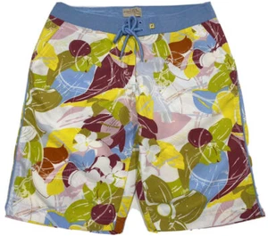 Aventura Clothing Shorts Womens 4 Floral Aloha Swim Casual Drawstring - Picture 1 of 12