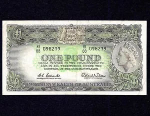 Australia 1 DOLLAR 1961 P-34a (Coombs Wilson) (HI \88) VF - Picture 1 of 2