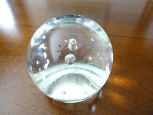 Gordon Thornbloom 1985 estudio arte bola burbuja de vidrio pisapapeles - Imagen 1 de 4