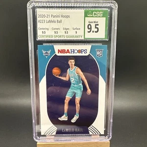 2020-21 Panini NBA Hoops Lamelo Ball #223 CGC 9.5 Gem Mint Rookie RC - Picture 1 of 2
