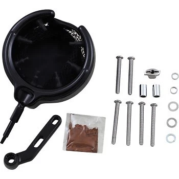 Kuryakyn 1738 Black Perch Mount Drink Holder w/ Basket for Motorcycles - Image 1 of 1