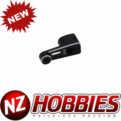 NZ Aluminum 24T BLACK Servo Horn for Axial SCX24 - Image 1 of 2