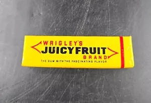 Vintage Packung Wrigley’s Juicy Fruit Kaugummi ungeöffnet Made in Canada - Bild 1 von 4