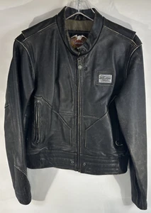 Giacca moto Harley Davidson pelle nera grande donna - Foto 1 di 24
