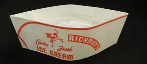 Richman's Country Fresh Ice Cream 50er Jahre Mitarbeiter Mütze/Mütze, Vintage Werbung - Bild 1 von 9