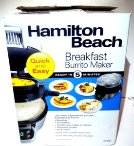 Hamilton Beach Breakfast Burrito Maker 25495 Omlettes Pancakes Crepes Pizza New - Picture 1 of 8