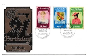 Kiribati 1982 Princess Diana 21st Birthday Mi.402-404 FDC. - Picture 1 of 2
