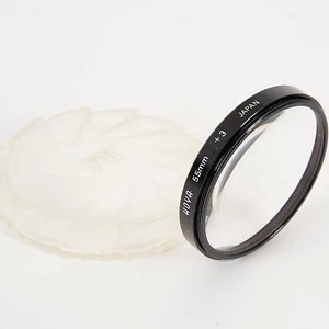 HOYA 55mm CLOSE-UP +3 GLASS FILTER In a CASE  #AC881 - Picture 1 of 2