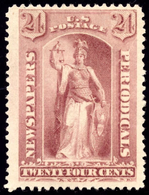 US PR83 24c Newspaper 1885 "Justice" Fine unused no gum - Image 1 of 2