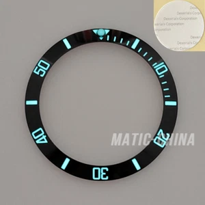 38mm Ceramic Super Luminous Bezel Insert For SUB SKX007 Style Watch Slope - Picture 1 of 7