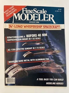 FineScale Modeler magazine - vtg Aug, 1988 terrific condition - AC130A Spectre - Bild 1 von 6