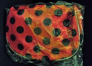 Juego de 3 bolsas de cosméticos de maquillaje Ladybug rosa con puntos negros - Imagen 1 de 2