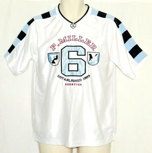 Vintage P Miller Jersey East 2 West Shorties Youth Medium 12 Denim Collection P. - Picture 1 of 11