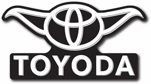 Toyota Toyoda Vinyl Decal Funny Car Truck Sticker Star Wars Yoda  - Bild 1 von 2